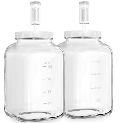 2er Set Gärglas 1,5 Gallon Test – Fermentationsglas mit Airlock