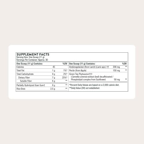 THORNE - FiberMend - Prebiotic Fiber Powder to Help Maintain Regularity and Balanced GI Flora* - 11.6 Oz