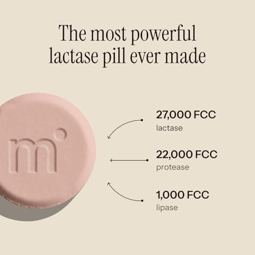 milktab - Superpowered Lactase Pills - Fast-Act Lactase Tablets for Dairy and Lactose Intolerance - Lactase Enzyme Supplement (15)