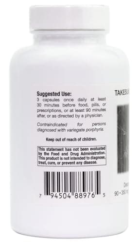 Supreme Nutrition Takesumi Supreme, 90 Pure Activated Bamboo Charcoal Vegetarian Capsules