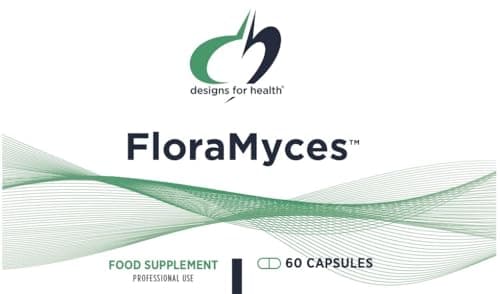 Designs for Health FloraMyces 500mg Saccharomyces Boulardii Probiotic - Gut Health Supplements - Shelf-Stable Digestive Probiotics for GI Health - Dairy-Free, Vegan Probiotic (60 Capsules)