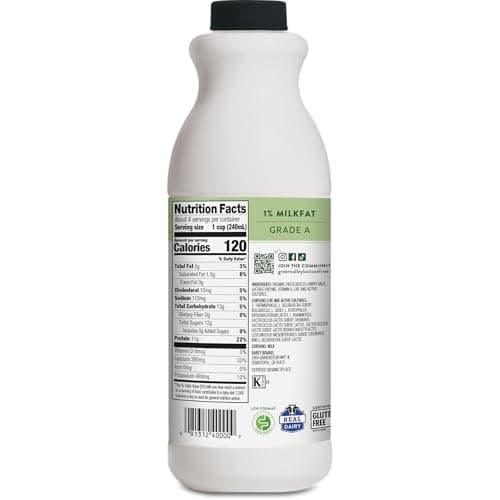 GREEN VALLEY CREAMERY Organic Plain Low Fat Lactose Free Kefir, 32 FZ