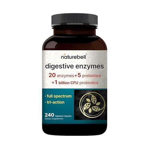 NatureBell Digestive Enzymes Review – 240 kapsułek, 20 enzymów trawiennych