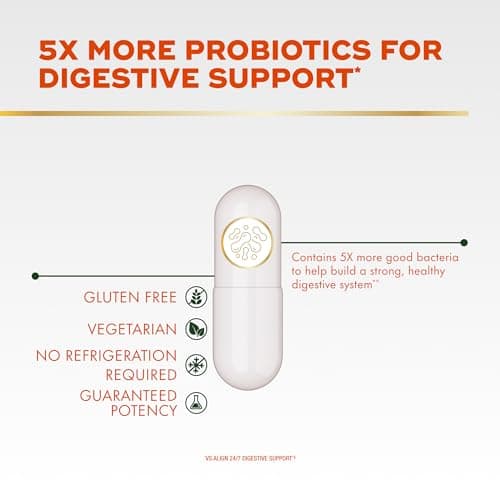 Align Probiotic, Extra Strength, Probiotics for Women and Men, Probiotics for Men, Probiotic Capsules have 5X CFUs, 42 Capsules