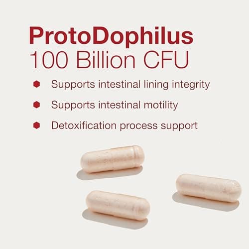PROTOCOL FOR LIFE BALANCE Proto Dophilus 100 Billion 10 Strains - Support Digestive Gut Health Immune System & Detox - Dairy, Wheat, Soy & Gluten Free - Vegan & Nut Free - 30 Veg Capsules