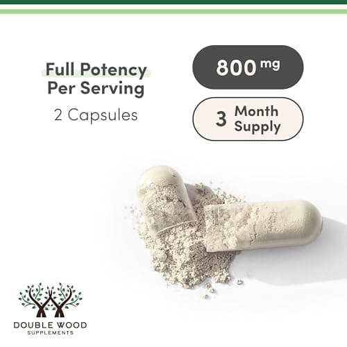 Digestive Enzymes - 800mg Blend of All 10 Most Essential Digestive and Pancreatic Enzymes (Amylase, Lipase, Bromelain, Lactase, Papain, Protease, Cellulase, Maltase, Invertase) by Double Wood