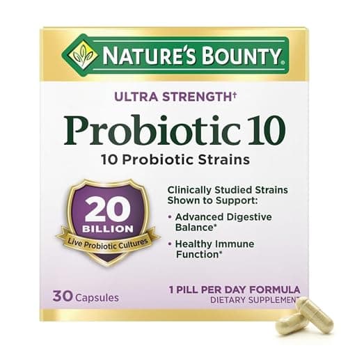 Nature's Bounty Probiotic 10 – recension av probiotika med hög dos