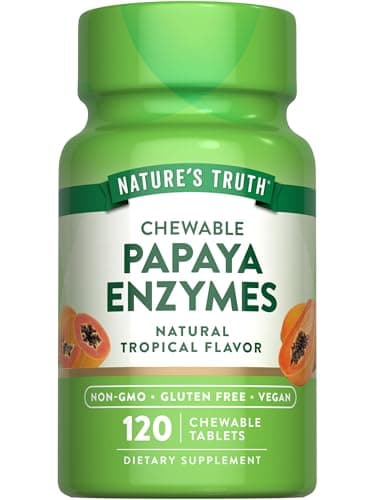 Nature's Truth Papaya Enzyme Test – Kau tabletten für bessere Verdauung