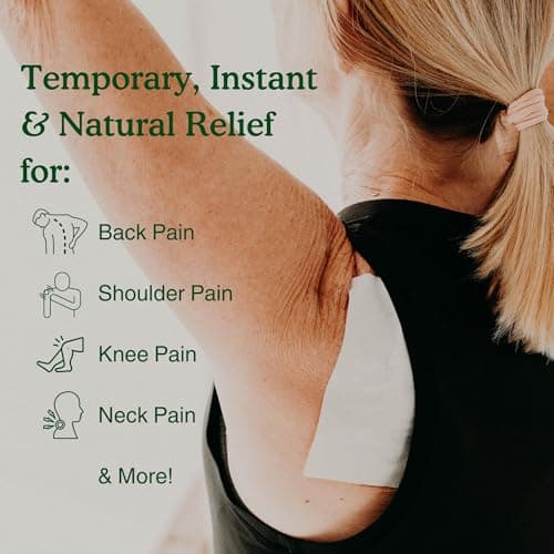 Nature's Willow Natural Pain Relief Patches for Muscles & Joints | Fast-Acting with White Willow Bark | Free from Artificial Fragrances & Dyes | 6 Patches per Pack (3-Pack)