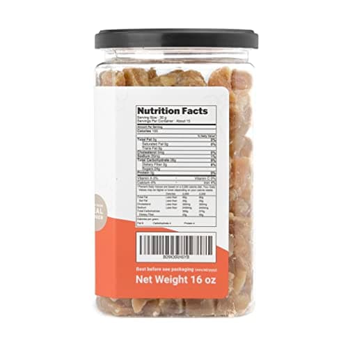 Homtiem Dried Crystallized Ginger(16 Ounce)Soft, Chews and Candied Delicious Gingers,No Artificial Colors, Easy to eat, keep and use, Real ginger candied pieces,All-Natural and Preservative-Free(1 LB)