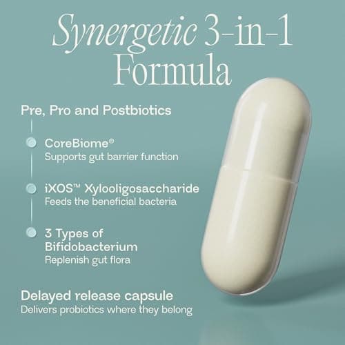 BIOMA Probiotics - Digestive Health Probiotic - Gut Support for Men & Women with Xylooligosaccharides, Tributyrin & Bifidobacterium - Vegan & Gluten Free - 60 Delayed-Release Capsules (30-Day Supply)