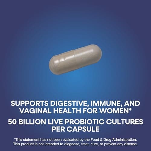 Nature's Way Fortify Extra Strength Women’s Probiotic 50 Billion CFU, Potent Multi-Strain Probiotic for Digestive, Vaginal and Immune Support*, Once-Daily Capsule, 30 Capsules
