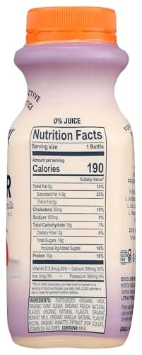 Lifeway Kefir Whole Milk Peach Organic, 8 Fl Oz