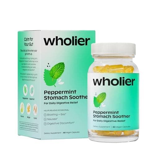 wholier Peppermint Stomach Soother — Recenzja kapsułek na wzdęcia i problemy trawienne