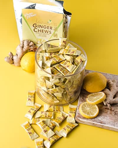 Prince of Peace Ginger Chews with Lemon, 2.2lb/1 kg. – Candied Ginger – Candy Pack – Ginger Chews Candy – Natural Candy