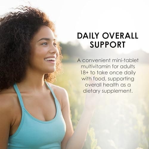 MASON NATURAL Mini Multi Vitamins with Iron, Vitamins A, C, D, E, B1, B2, B3, B6, B12, Folate and Calcium for Overall Health, 1 Year Supply