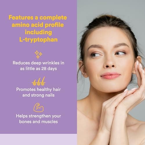 Natural Factors Total Body Collagen - Bioactive Collagen Supplement for Hair & Nail Growth Support - Healthy Skin Supplement with Protein, Vitamin C & More - Unflavored, 500 g (38 Servings)