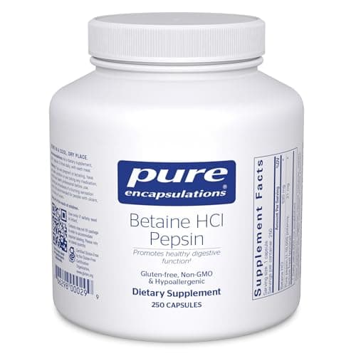 Pure Encapsulations Betaine HCl Pepsin Test 2024 – Verdauung & Nährstoffaufnahme