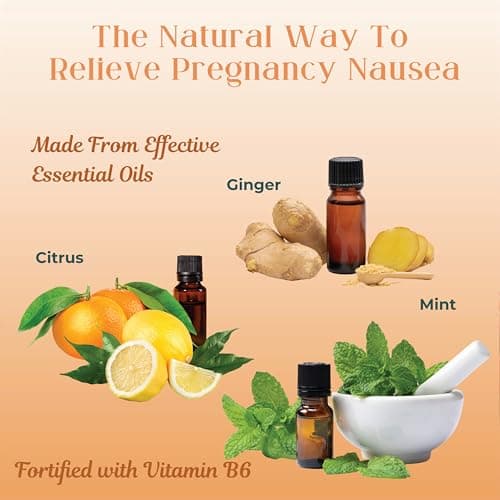 Preggie Pop Drops Plus with Vitamin B6 for Pregnancy Nausea Relief, Morning Sickness Candy with Essential Oils for Pregnant Women – Two Flavors, 32 Count
