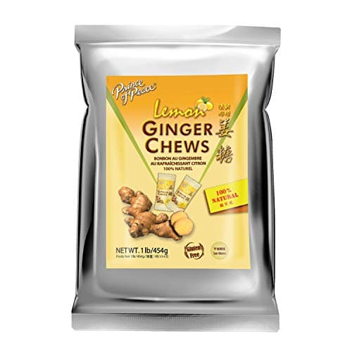 Prince of Peace Ginger Chews With Lemon, 1 lb. – Candied Natural Candy