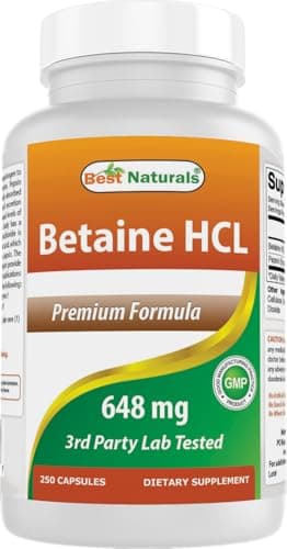 Best Naturals Betaine HCL 648 mg – Recenzja i Opinia 2025