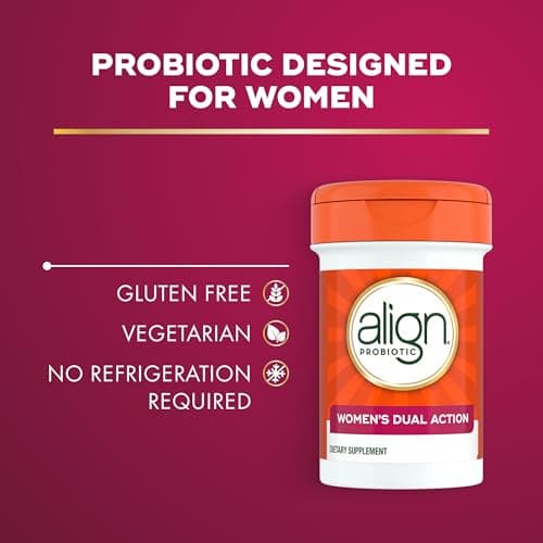 Align Probiotic, Womens Dual Action, Vaginal Probiotics for Women, Womens Probiotic for Vaginal Health Support, with Probiotics for Digestive Health, 28 Probiotic Capsules