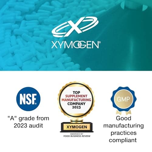 XYMOGEN GastrAcid - Supports Digestive Health - Acid Balance Formula With Betaine HCl & Gentian Root - Vegetarian, Non-GMO & Gluten Free - 90 Capsules