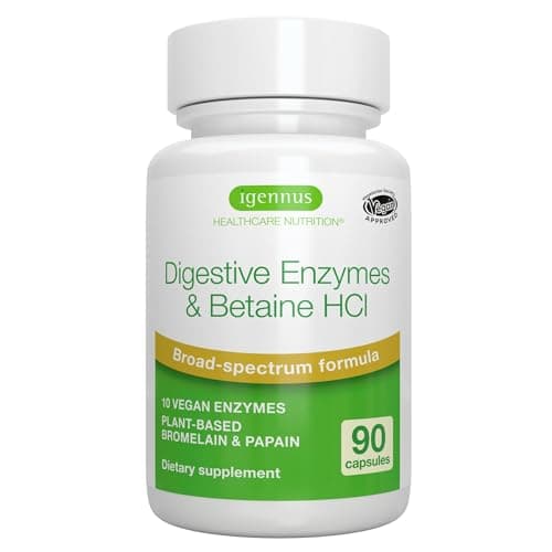 Igennus Digestive Enzymes – Recenzja enzymów trawiennych z betainą HCl