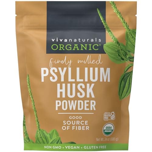 Organiskt Viva Naturals Psyllium Husk Pulver – Fullständig Recension