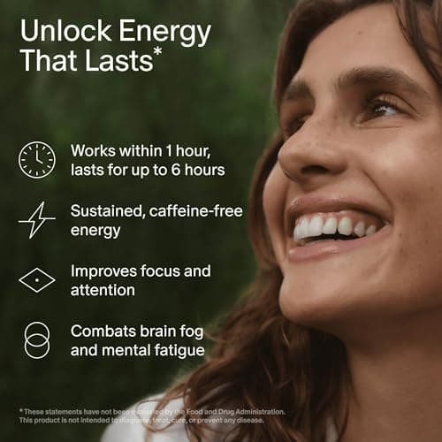 Seed AM-02 Energy + Focus - Daily Nootropic Supplement for Women & Men - Fast-Acting & Sustained Energy for Up to 6 Hours - Caffeine-Free Vegan & Shelf-Stable - 30 Capsules (30-Day Supply)