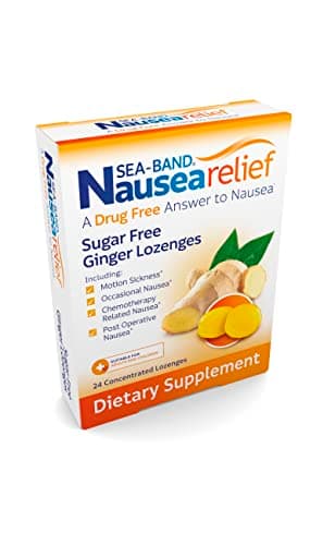 Sea-Band Ginger Lozenges, Drug and Sugar Free, for Motion Sickness and Nausea Relief*