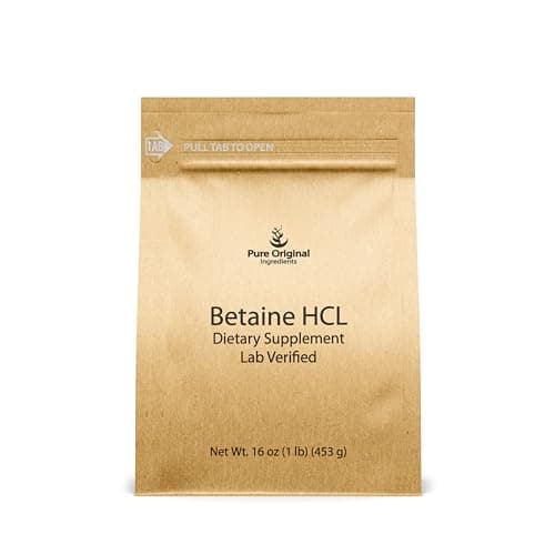 PURE ORIGINAL INGREDIENTS Betaine HCL Review – Pure Powder Worth It?