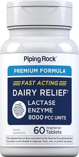 Laktase Enzym Tabletten Test 2025 – Piping Rock Dairy Relief Pills Review