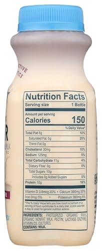 Lifeway Organic Plain Kefir, 8 Fl Oz