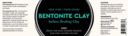 Food Grade Sodium Bentonite Clay - Powder - 1 Pound