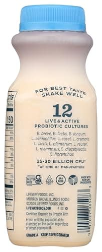 Lifeway Organic Plain Kefir, 8 Fl Oz