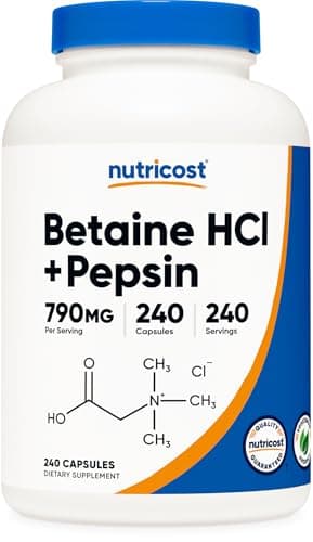 Nutricost Betaine HCl + Pepsin 790mg : Mon Avis Complet (2025)