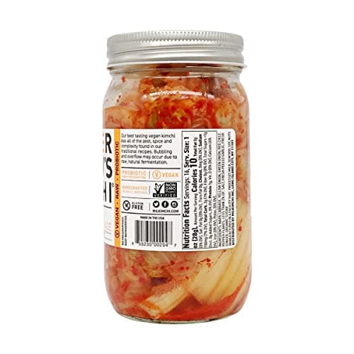 MOTHER IN LAWS KIMCHI Vegan Napa Cabbage Kimchi, 16 FZ