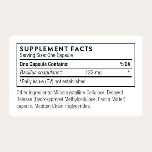 THORNE - Bacillus Coagulans Probiotic - Shelf Stable Probiotic Supplement to Promote GI Health* - 60 Capsules