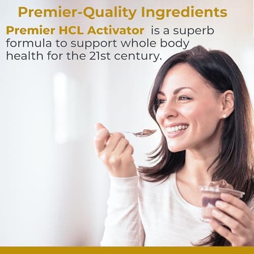 Premier Research Labs Premier HCL Activator - Pepsin Digestive Enzymes Supplement for Optimal Digestive Function for Men & Women, Low Stomach Acid, Nutrient Absorption - 90 Vegetarian Capsules