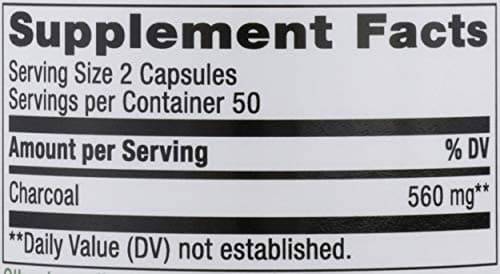 Nature's Way Activated Charcoal - Charcoal Supplement that Binds Unwanted Materials & Gas* - Alternative to Powder - Gluten-Free & Dairy-Free - 100 Count