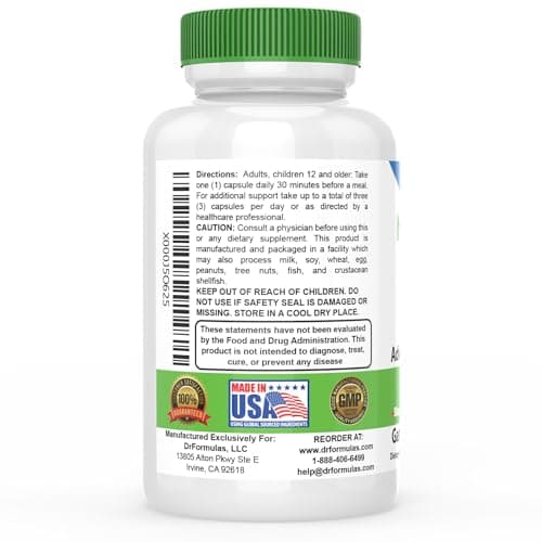 DrFormulas' Best Probiotics for Women & Men | Nexabiotic Multi Probiotic with Saccharomyces Boulardii, Lactobacillus Acidophilus, B. infantis, Prebiotic 60 Count Capsules (Not Pearls)