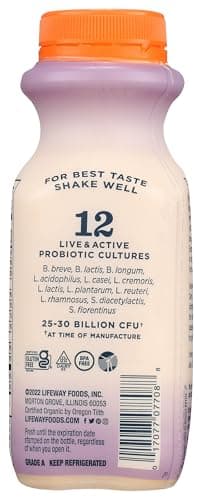 Lifeway Kefir Whole Milk Peach Organic, 8 Fl Oz