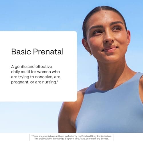 THORNE - Basic Prenatal - Well-Researched Folate Multi for Pregnant & Nursing Women - Includes 18 Vitamins & Minerals, Plus Choline - Third-Party Certified - Gluten, Dairy & Soy-Free - 30 Servings