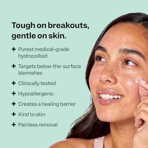 Peach Slices - Deep Blemish Microdarts (9 ct) - Early Stage Pimple Patches for Face - Salicylic Acid, Niacinamide, Hyaluronic Acid, Tea Tree Oil & Cica - Vegan, Cruelty Free, Korean Skin Care & Beauty