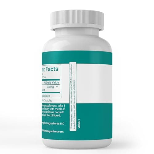 PURE ORIGINAL INGREDIENTS Betaine HCL, (100 Capsules) Always Pure, No Additives Or Fillers, Lab Verified