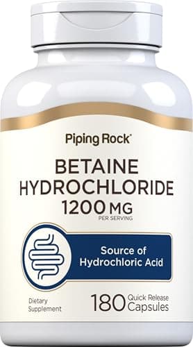 Piping Rock Betaine HCL Test – 1200mg & 180 Kapseln im Check