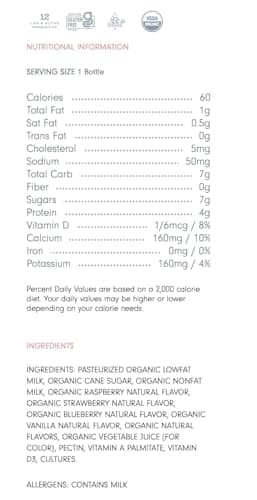 LifeWay Kefir Multi Pack Organic Low Fat Mixed Berry, 3.5 Fl Oz, 4 Count