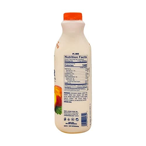 Lifeway Organic Lowfat Kefir, Peach, 32 Ounce, 11g Protein, 12 Live Active Cultures