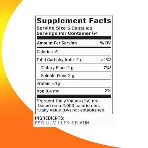 RIGHT REMEDIES 3-in-1 Daily Fiber Capsules, Psyllium Husk 500mg, Dietary Plant Based Supplement, (320 Capsules), Digestive Health